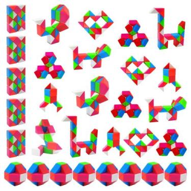 Imagem de Party Favors Aubrogo Fidgets Snake Cube Puzzles 30 unidades para crian