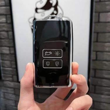 Imagem de Capa De Chave De Cartão Inteligente Para Carro Renault TPU Shell Fob P