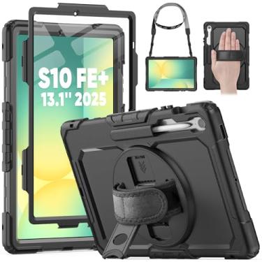 Imagem de HXCASEAC Capa para tablet Samsung Galaxy Tab S10 FE+ Plus de 13 polegadas, proteção resistente com suporte para caneta S, alça de mão/protetor de tela integrado, S10FE Plus 2025 (SM-X620 SM-X626B