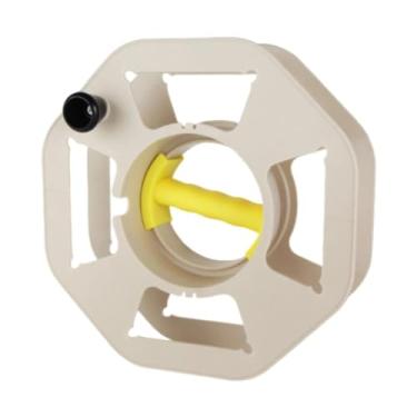 Imagem de predolo Extensão de prato para linha de rolamento, carretel de armazenamento, coleção de cabos multiuso para economia de espaço, organizador de linha portátil, Bege