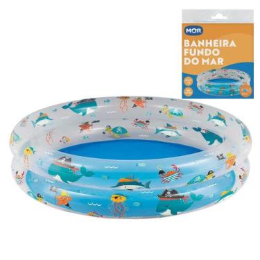 Imagem de Banheira inflável mor fundo do mar 90 litros