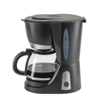Imagem de Cafeteira Elétrica Preta 127V Jarra De Vidro Filtro Lavável - Startool