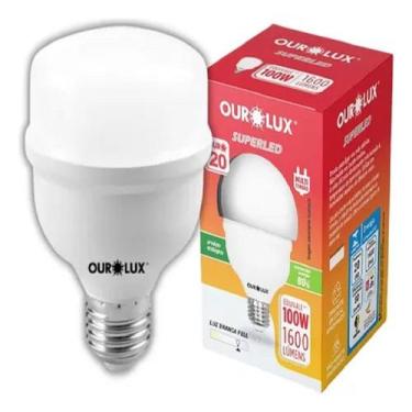 Imagem de Lâmpada LED Alta Potência BIVOLT 20 Watts 6500k TIPO T 1560 LUMENS OUR