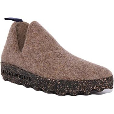 Imagem de Asportuguesas Mocassim feminino City, Tweed Taupe, 10-10.5