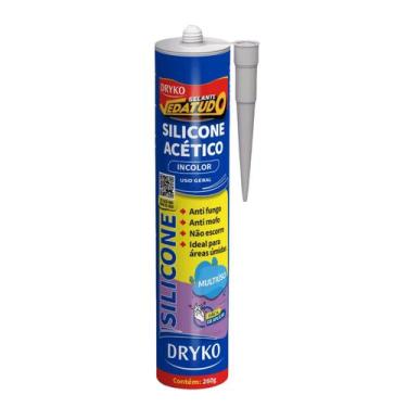 Imagem de Silicone Acético 260g Selante Vedatudo - Dryko