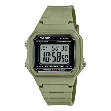 Imagem de Relógio analógico Casio Resina W-217H-5AVDF-SC | Verde-Unissex