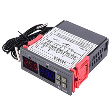 Imagem de Sonew Termostato Avançado de Controle de Temperatura do Microcomputador Com Sensor Duplo e Tela Digital Ajustável para Sistemas de 12V, Casca de Plástico Retardador de Chama ABS (12V)
