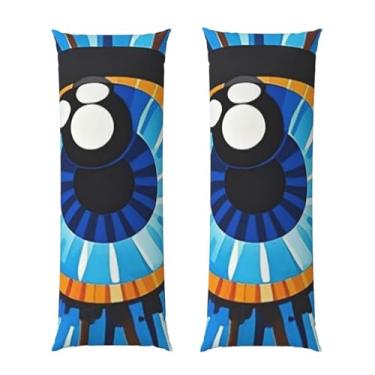 Imagem de Capa de travesseiro corporal com zíper oculto, fronha longa de microfibra macia e respirável para travesseiro corporal, capas de travesseiro de olho turco para dormir, presente de cama, capa de