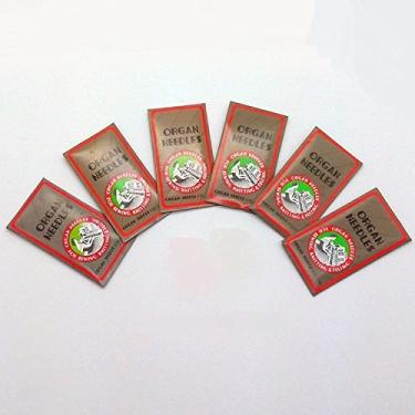 Imagem de 60 peças de haste plana orgânica 15X1 HAX1 130/705H tamanho 8, 11, 12, 14, 16, 18 agulhas de máquina de costura doméstica Brother Singer 10 peças cada tamanho