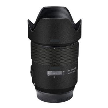 Imagem de Adesivo de lente de câmera antiarranhões para Tamron SP 45 mm F1.8 adequado para Canon EF Mount Coat Wrap película protetora de corpo protetor capa de pele 45 1.8 (preto fosco)