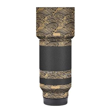 Imagem de Skin Lens Camera Skin Wrap Vinil Adesivo Acessórios para Tamron 70-300mm F4.5-6.3 apto para Sony Mount 70 300 (Wave Gold)