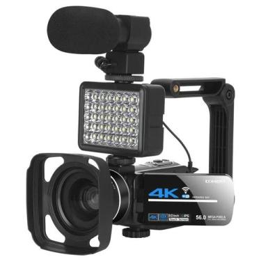 Imagem de Câmera De Vídeo 4K De 56MP Com Zoom De 18X, Webcam WiFi, Filmadora Par