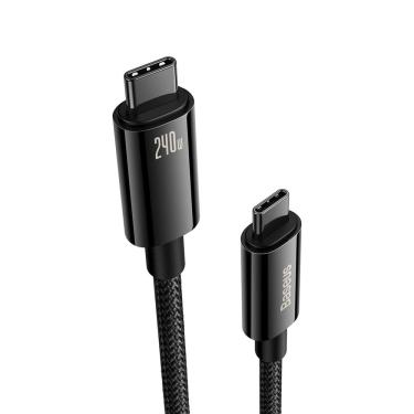 Imagem de Cabo USB C Baseus 240W PD 5A Carregamento Rápido Tipo C 3.1 10 pés