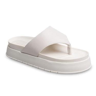 Imagem de Sandália Papete Flat Off White Plataforma - HAMITIE, 35, Off white