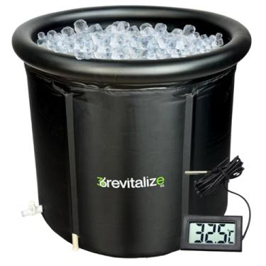 Imagem de Banheira de Imersão Inflável para Crioterapia, 360L, 85 x 75 cm, com Isolamento Térmico Banheira de gelo para atletas Portatil recuperação muscular recovery Ofuro