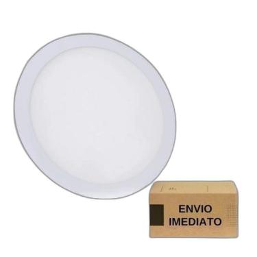 Imagem de Luminária Painel Redondo 24W Branco Frio 6500K - Embutir