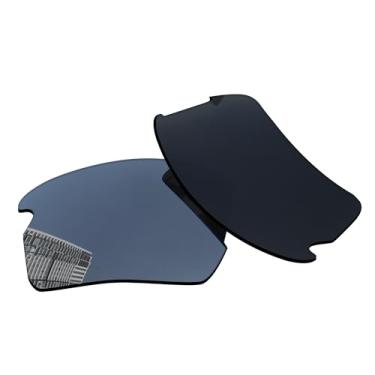Imagem de Acefrog Lentes de reposição polarizadas de 1,5 mm para óculos de sol Oakley Flak 2.0 OO9295 59 mm, material atualizado, resistente a impactos, Titânio prata pc-pp, One Size