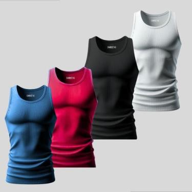 Imagem de Kit 4 Regata Dry Fit Academia Proteção Uv Térmica Fitness - Labela Fit