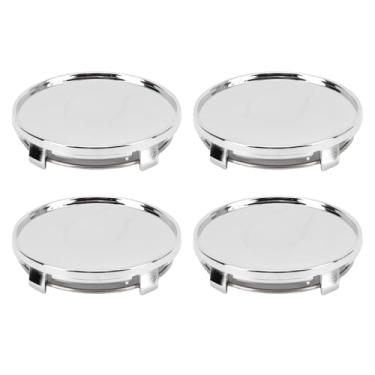Imagem de GOTOTOP 4pcs Car Borda Central Centro Tampa do Cubro, Centro de Roda de Carro Tampa água e Poeira à Prova de Poeira, 61 Mm, Diâmetro Interno 56 Mm, Preto ou Prata (cromado)