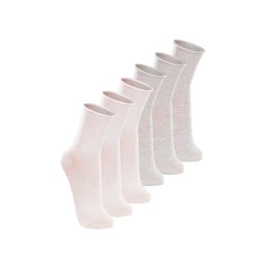 Imagem de Kit com 6 Pares de Meias sem Punho Casual Lupo 1275-011 Colorido, Cinz