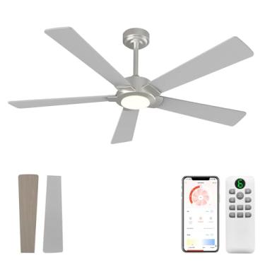 Imagem de GESUM Ventilador De Teto 52 Pol. Com Luz (Níquel), Gs2386