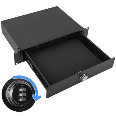 Imagem de Gaveta de montagem em rack Eastrexon 2U com fechadura combinada de 19"