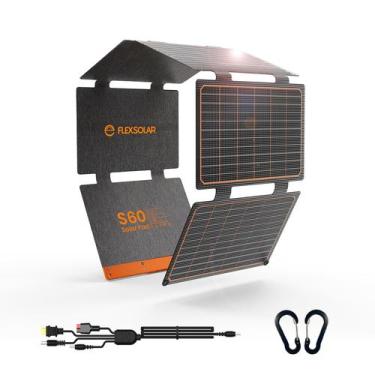 Imagem de Carregador de painel solar FlexSolar 60W dobrável com USB-C PD3.0