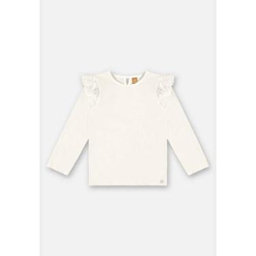Imagem de Blusa Básica Infantil Menina Up Baby, Off white, 2