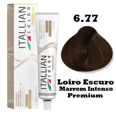 Imagem de Coloração Itallian Color 60g Louro Escuro Marrom Intenso Premium 6.77