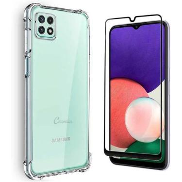 Imagem de Capa Capinha Case + Película Vidro 5d Samsung Galaxy A22 4g - Universo
