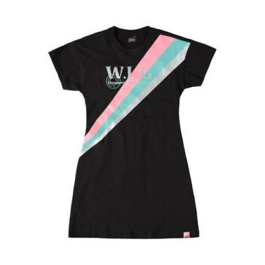Imagem de Vestido Juvenil em Cotton Gloss, Preto, 4