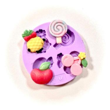 Imagem de F1367 molde de silicone frutas confeitaria biscuit - confeitaria dos m