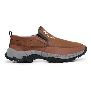 Imagem de Tenis Sapatilha Mocassim Masculino Casual Moderno Adventure De Trilha Confortável Com Solado Antiderrapante (Marrom, BR, Adulto, Numérico, 44)