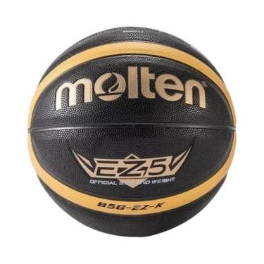 Imagem de Bola De Basquete PU Dourada Preta Derretida Tamanho 5 6 7 Para Homens 