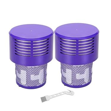 Imagem de Adequado para filtro Dyson V10 SV12 de substituição V10 contém 2 filtros e 1 escova de limpeza.