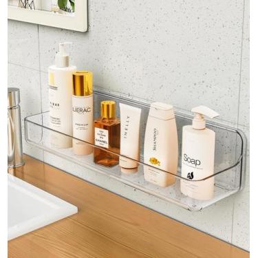 Imagem de Prateleiras de chuveiro JNDETOP Adesivo acrílico transparente