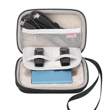 Imagem de Bolsa de transporte BOVKE para Samsung T3 T5 SSD portátil 250 GB 500 GB 1 TB 2 TB USB 3.0 SSD externo de estado sólido Discos rígidos de estado sólido, preta