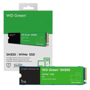 Imagem de SSD WD Sn350 1TB M.2 Nvme PCie, Leitura 2400MB/s E Gravação 1850MB/s - Wds100t2g0c