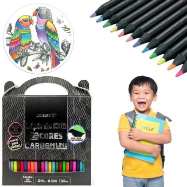 Imagem de Lápis De Cor Macio 50 Cores Carbonline Leo E Leo