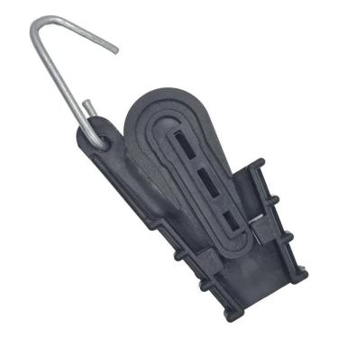 Imagem de 2X 50 Unds Esticador Fibra Cunha Para Fio Cabo Drop Preto