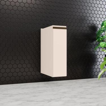 Imagem de Balcão Condimentos 20cm 1 Porta com Tampo 100% MDF Aurora Espresso Móv