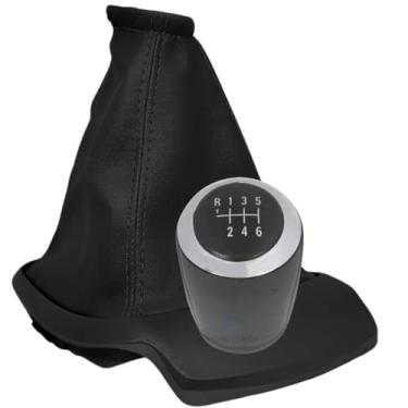 Imagem de Coifa de Câmbio + Manopla Onix Prisma Joy/Joy Plus 2020 2021 Base Preta 6 Marcha (Preto Com Aro Cinza)