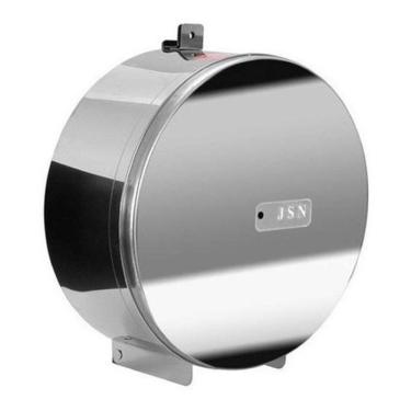 Imagem de Suporte Rolo Papel Higienico Aço Inox Com Porta Cadeado 300M