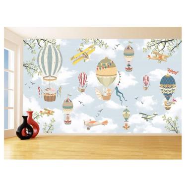 Imagem de Papel De Parede 3D Infantil Bichinos Floresta 3,5M Azs368