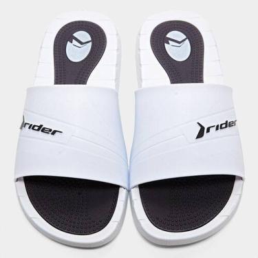 Imagem de Chinelo Rider Rush Slide Masculino, Branco, Preto, 39