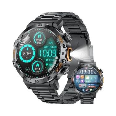 Imagem de Relógio Inteligente Masculino 2025 Com Tela AMOLED HD, À Prova d'Água,