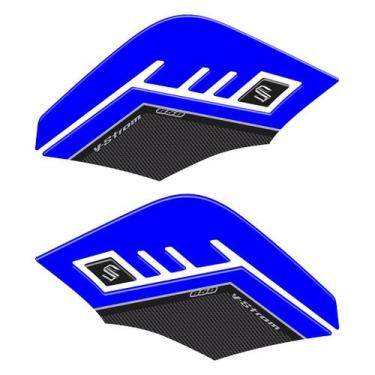 Imagem de Adesivo Lateral V-Strom 650 2020-2021 - Protetor Tank Pad - Cromo Sign