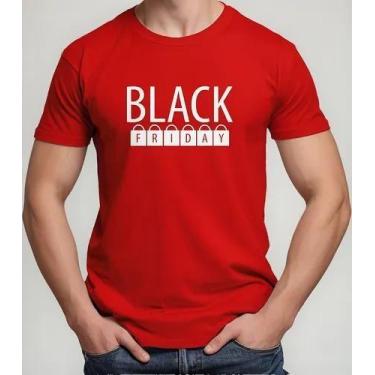 Imagem de Camiseta Camisa Feminina Masculina Algodão Uniforme Black Friday Para 
