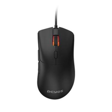 Imagem de Mouse Gamer Pcyes Hydrus Black Vulcan - 12400 Dpi - Rgb - 6 Botões - P