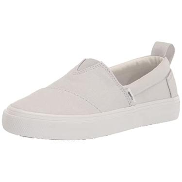 Imagem de TOMS Tênis unissex infantil Alpargata Fenix slip-on, Cinza lunar, 5 Big Kid